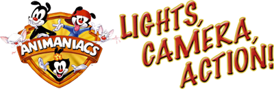 Animaniacs Lights Camera Action title screen for Nintendo DS